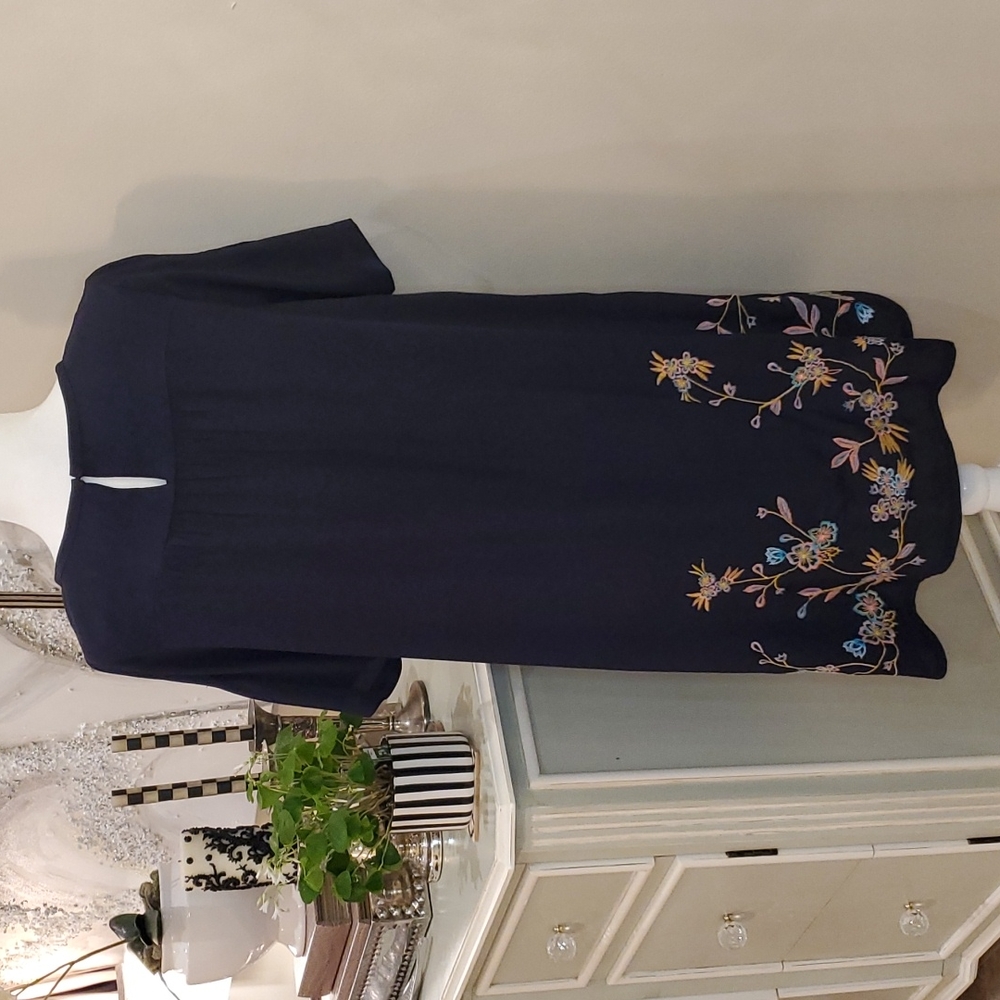 LOFT ππNWTβ€π Size XS Navy Swing Dress! πππ - Picture 9 of 16
